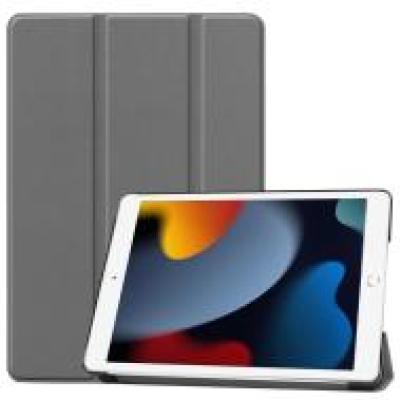 CoreParts Cover for iPad 7/8/9 10.2 Tri-fold Caster Hard Shell Cover with Auto Wake Function - Gra-1537156