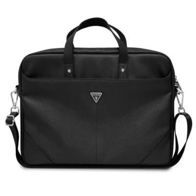 Guess Saffiano Triangle Logo Computer Bag 15/16 Black