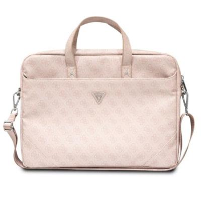 Guess 4G PU Triangle Logo Computer Bag 15/16 Pink