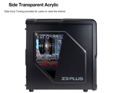 Herní počítač Zalman Z3 Plus (i5-6400, 8G DDR4, 120GB, 500GB, RTX 2060 6GB, W10P)