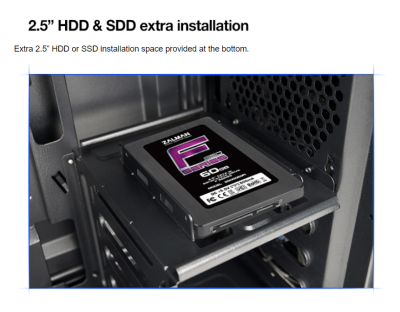 Herní počítač Zalman Z3 Plus (i5-6400, 8G DDR4, 120GB, 500GB, RTX 2060 6GB, W10P)