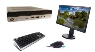 Počítačová sestava HP EliteDesk 705 G5 Mini NVMe 256GB RAM 8GB + NEC E243WMi
