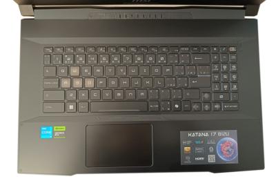 MSI Katana 17 B12UDXK-250XCZ 512GB SSD 16GB DDR5