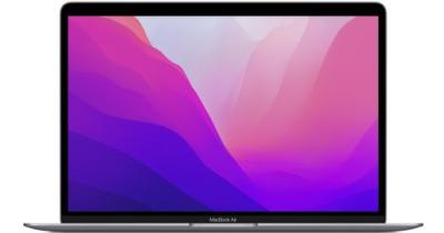 APPLE MacBook Air 13 (2020) A2337 Space Gray stav B  Apple M1 8-core 7-core GPU 8GB RAM 256GB SSD LCD 133 Wifi BT WebCAM - repase