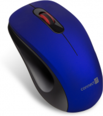 Connect IT MUTE bezdrátová optická tichá myš, modrá-1149095