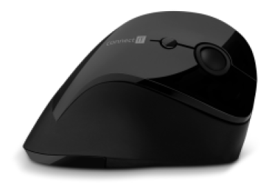 CONNECT IT FOR HEALTH Gloss ergonomická vertikální myš, černá-1495565