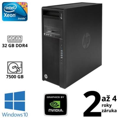 HP Z440 Workstation Xeon E5-1650 v4, 32GB, 7,5TB, DVD-RW, Quadro K2200 4GB, W10