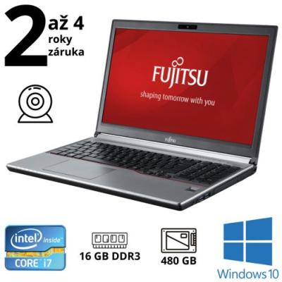 Fujitsu Lifebook E754 i7-4610M, 16GB, NOVÝ 480GB SSD, 15,6