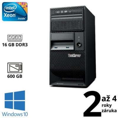 Lenovo ThinkServer TS140 Xeon E3-1226 v3, 16GB, 600GB SSD, DVD-RW, W10