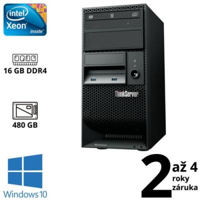 Lenovo ThinkServer TS150 Xeon E3-1225v5, 16GB, 480GB SSD, DVD-RW, W10