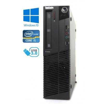 Lenovo ThinkCentre M91p - SFF, Intel® i5-2400/3.10GHz, 4GB RAM, 500GB HDD, DVD-RW, Windows 10