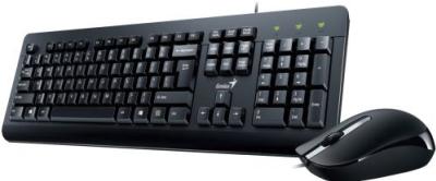 Drátový set klávesnice s myší Genius KM-160 / USB / CZ+SK