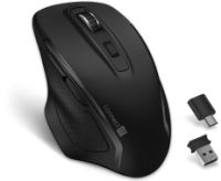 CONNECT IT Dual SmartSwitch bezdrátová myš, USB-A + C (+1x AA baterie zdarma), ŠEDÁ