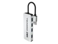 GreenCell Green Cell USB-A HUB 4 x USB 3.0, 5Gb/s - hliníkové tělo