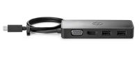 HP USB-C Travel Hub (TPA-A601H) - černá
