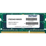 Patriot SO-DIMM 4 GB DDR3-1600 , operační paměť