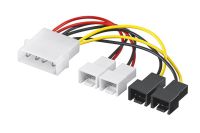 goobay Napájecí kabel pro 4 ventilátory 5,25M/F-2x3pin 5V-2x3pin 12V