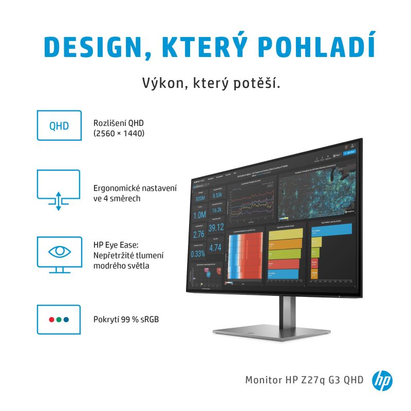 HP Z27q G3 - 27" IPS QHD - obrázek 3