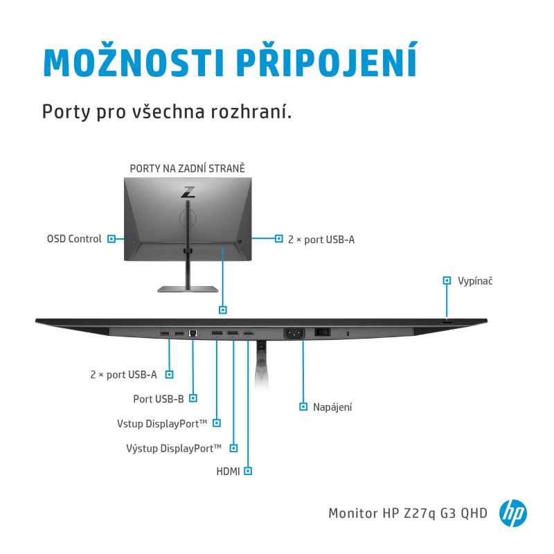 HP Z27q G3 - 27" IPS QHD - obrázek 4
