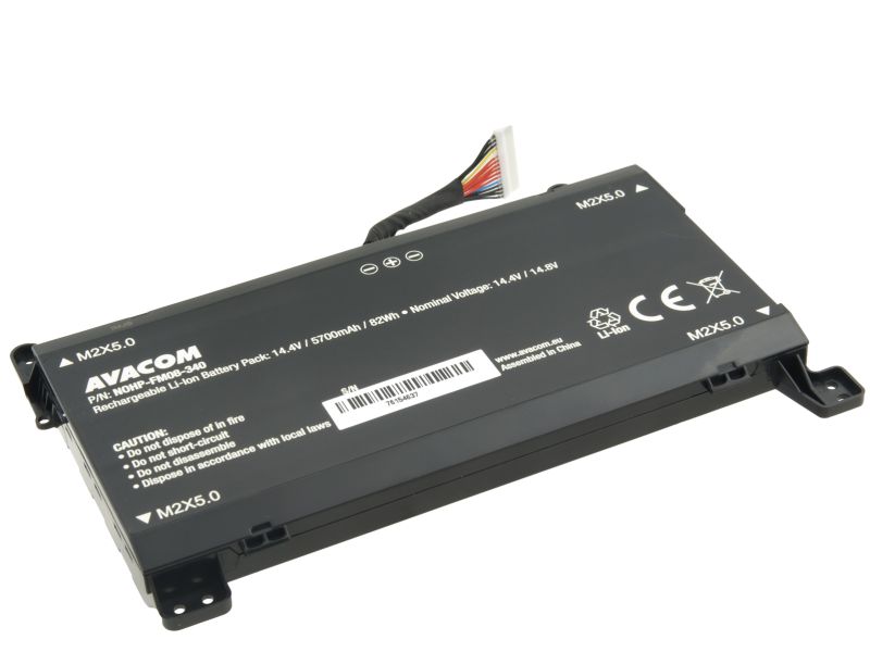HP Omen 17 TPN-Q195 Li-Ion 14,4V 5700mAh 82Wh - 16 pinový konektor