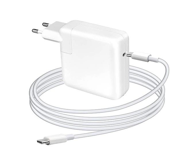DeTech Napájecí adaptér pro notebooky USB-C 118W - EU zástrčka + kabel