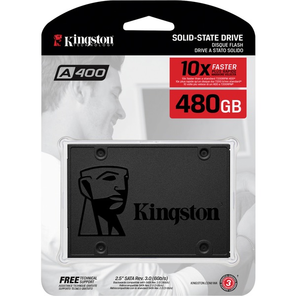 Kingston A400 480 GB, SSD - obrázek 2