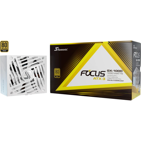 Seasonic FOCUS GX-1000 1000W ATX3.1 White Edition, zdroj