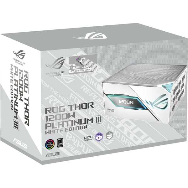 ASUS ROG Thor 1200W Platinum III White Edition (ROG Equalizer), zdroj - obrázek 3