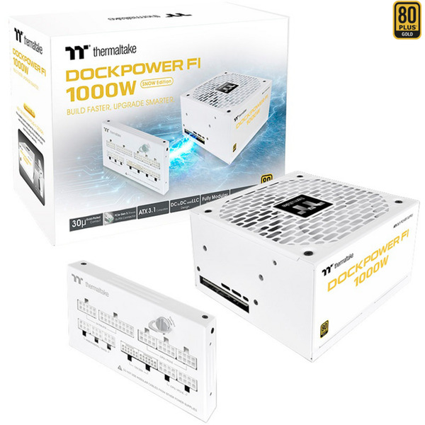 Thermaltake Dockpower FI 1000W Snow, zdroj