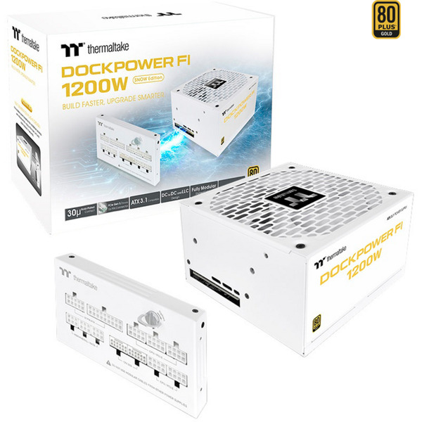 Thermaltake Dockpower FI 1200W Snow, zdroj