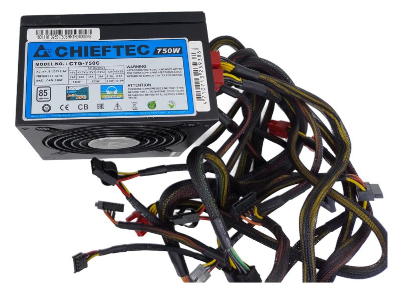 Chieftec CTG-750C 750W ATX 80+ Bronze semi-modulární zdroj