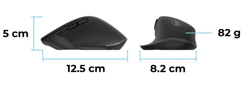Eternico Wireless 2.4G + BT Office Mouse MSB550B silent - obrázek 8