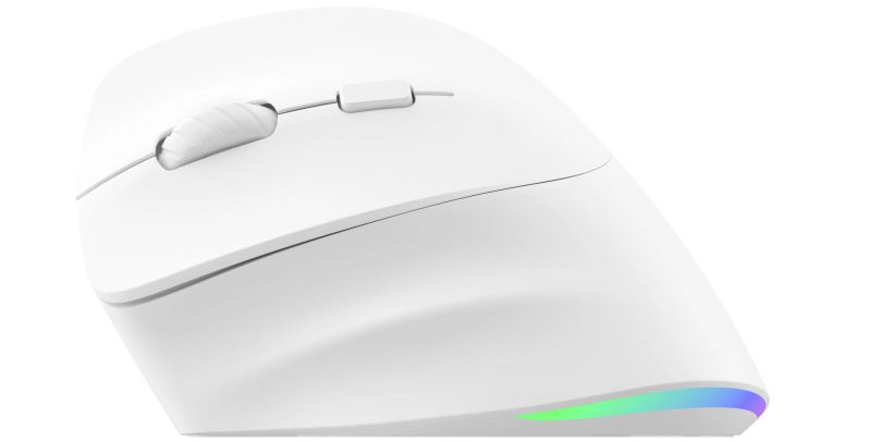 Eternico Wireless Vertical Mouse MVS490 pro leváky bílá - obrázek 3