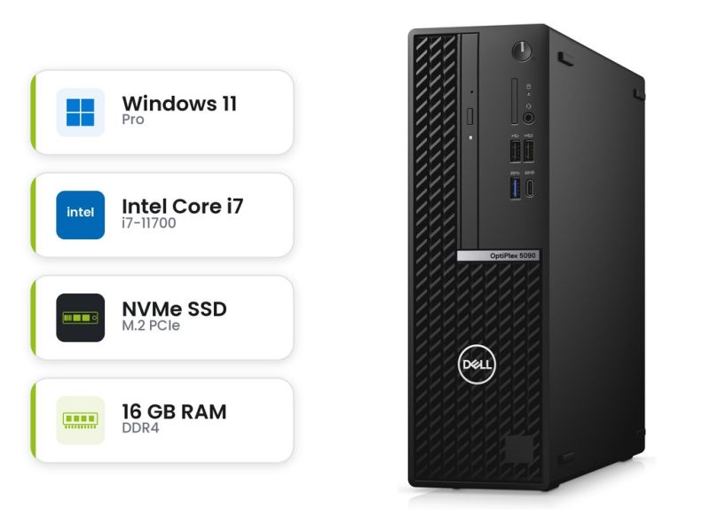 Dell Optiplex 5090 SFF - i7-11700 - 16 GB - 512 GB SSD