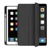 eSTUFF SEATTLE Pencil Case for iPad 9.7 2018/2017 Black PU leather 1425538