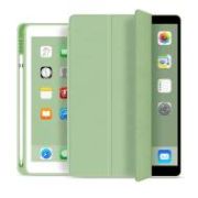 eSTUFF SEATTLE Pencil Case for iPad 9.7 2018/2017 Light Green PU leather 1425521