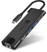 Connect IT USB C hub, 5v1 (USB C,2xUSB A,HDMI,RJ45) černá