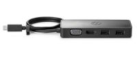 HP USB C Travel Hub (TPA A601H) černá
