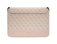 Guess 4G Stripe Metal Logo Computer Sleeve 14" Pink