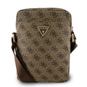 Guess PU 4G Triangle Logo Taška 8" Hnědá