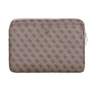 Guess PU 4G Triangle Logo Obal pro Notebook 14" hnědá
