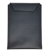 DeTech HP Kožené pouzdro na notebook 15.6", černá