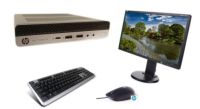 Počítačová sestava HP EliteDesk 705 G5 Mini NVMe 256GB RAM 8GB + NEC E243WMi