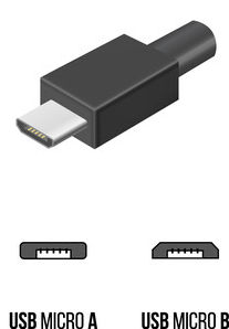 USB type micro A a USB Type micro B